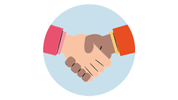 hand shake illustration